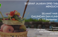 Selamat Hari Raya Galungan & Kuningan 7 - 17 September 2016