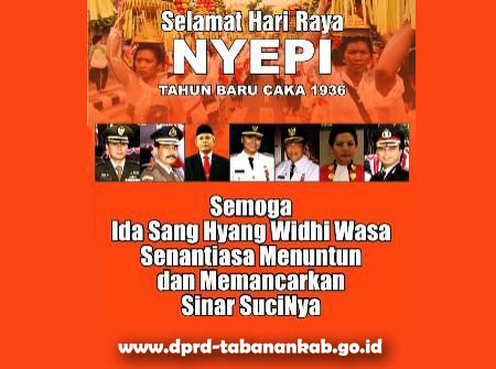 Selamat Nyepi Tahun Saka 1936