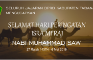 Selamat Memperingati Hari Isra' Mi'raj 1437 Hijriyah