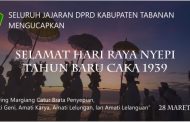 Selamat Hari Raya Nyepi Tahun Baru Saka 1939