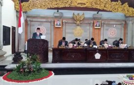 Sidang Paripurna Istimewa, DPRD Sampaikan Rekomendasi LKPJ Bupati Tabanan Akhir Tahun Anggaran 2017