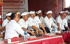 Ketua DPRD Tabanan Hadiri Karya Pedudusan Alit Ngusaba Desa Mapahayu Nini lan Masupati Awig