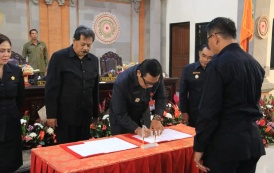 Eksekutif dan Legislatif Tabanan Teken Kesepakatan Rancangan Perubahan KUA dan PPAS