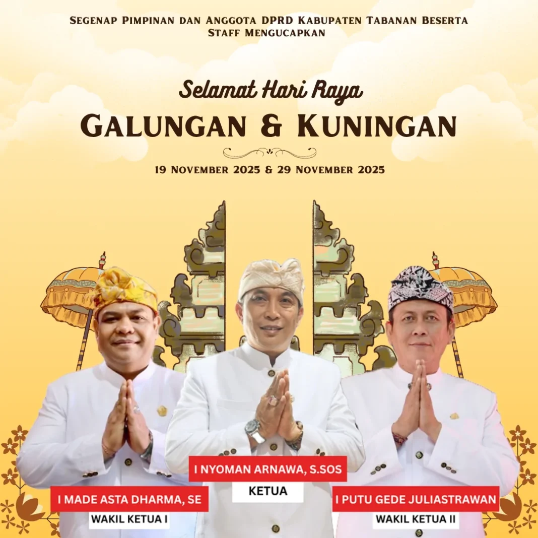Rayakan Galungan–Kuningan, DPRD Tabanan Harapkan Harmoni bagi Masyarakat