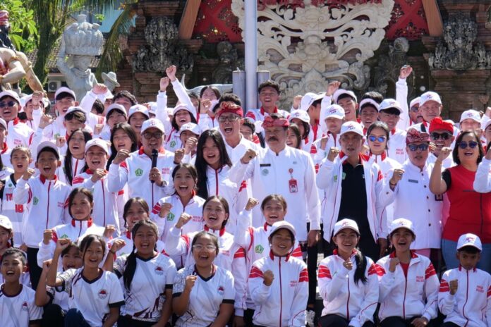 Bertepatan Hari Lahir Pancasila, Pemkab Tabanan Melepas Ratusan Atlet Menuju Porjar Bali 2026